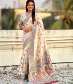 Baluchari silk zari woven saree