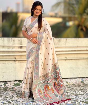 Baluchari silk zari woven saree 5