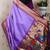 bandhani paithani silk blend zari woven saree
