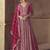 Rani pink chinon silk embroidered designer anarkali  suit