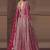 Rani pink chinon silk embroidered designer anarkali  suit