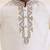 White embroidered silk kurta set