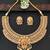 Temple jewellery lakshmi choker with matching earrings