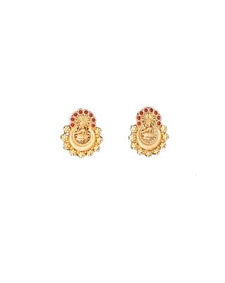 Temple jewellery lakshmi pendant choker for bridal wear 5