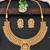 South indian lakshmi choker necklace in antique finish