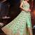 Sea green Net Heavy Embroidered Designer Semi Stiched Suit