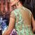 Sea green Net Heavy Embroidered Designer Semi Stiched Suit