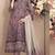 Mauve cambric cotton semi stitched suit with embroidery & sequence work