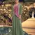 Mehendi chinon readymade shrug suit with heavy embroidery work - full stitched free size