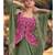 Mehendi chinon readymade shrug suit with heavy embroidery work - full stitched free size