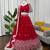 Red Faux Georgette Sequins Thread Work Lehenga Choli Set with Dupatta,Fully Stitched Lehenga,Unstitched Blouse