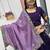 Purple Vichitra Silk Heavy Thread Sequence Work Lehenga Choli Set with Dupatta,Fully Stitched Lehenga-Blouse