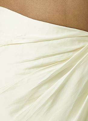 Ivory plain georgette co ord set 2