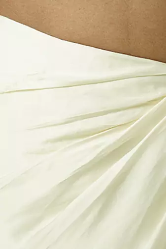 Ivory plain georgette co ord set
