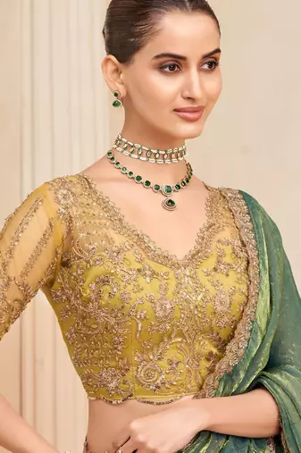 fendi saree with embroidery blouse  premium wear