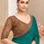  two tone shimmer georgette saree with embroidery blouse – festive wear