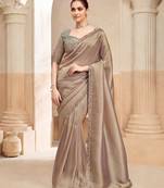 classic fendi saree with embroidered blouse