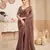 Fendi saree with embroidery blouse     festive & stylish