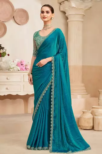 fendi saree with designer embroidered blouse     elegant party wear