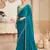 fendi saree with designer embroidered blouse     elegant party wear