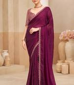 fendi jacquard saree with embroidered blouse