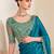 fendi saree with designer embroidered blouse – elegant party wear