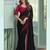 black chiffon saree     classic & elegant saree with blouse