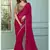 rainbow georgette designer saree with unstitched blouse 