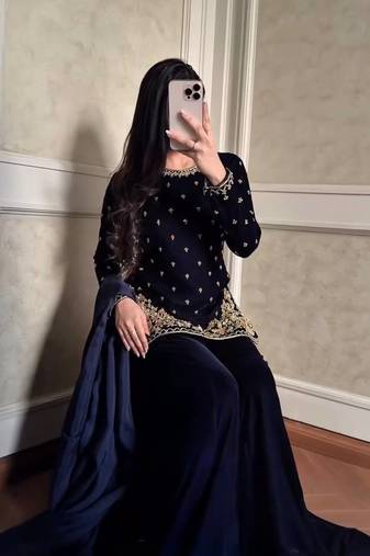 Winter Special Velvet Suit 