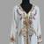 Off-White color luxurious Handmade Moroccan Kaftan with hijjab