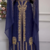 Royal Navy Blue Designer Kaftan with Heavy Golden Embroidery     Party & Wedding Wear