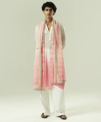 Multicolor plain georgette kurta pajama 1