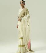 Multicolor embroidered georgette saree