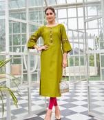 Women Rayon & Thread Work Ethnic Dress