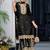 Black premium embroidered chinon readymade salwar suit - full stitched free size