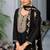 Black premium embroidered chinon readymade salwar suit - full stitched free size
