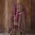 Purple silk embroidered sharara suit