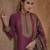 Purple silk embroidered sharara suit