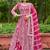 Rani pink embroidered net designer anarkali gown