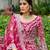 Rani pink embroidered net designer anarkali gown