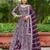 Purple butterfly net Anarkali With Dupatta