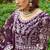 Purple butterfly net Anarkali With Dupatta