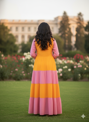 multicolor printed viscose rayon anarkali long kurtis 2