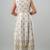 white printed viscose rayon anarkali long kurtis