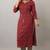  maroon  printed viscose rayon ethnic kurtis