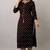  black  printed viscose rayon ethnic kurtis