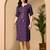 purple  printed viscose rayon ethnic kurtis