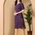 purple  printed viscose rayon ethnic kurtis