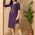  purple  printed viscose rayon ethnic kurtis
