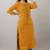 light yellow  printed viscose rayon ethnic kurtis